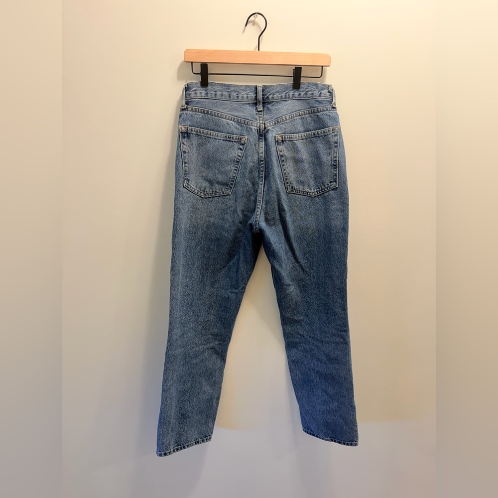 Topshop Straight Leg Jeans Size 28 W28 L30 Classic Light Wash Denim - Picture 7 of 7